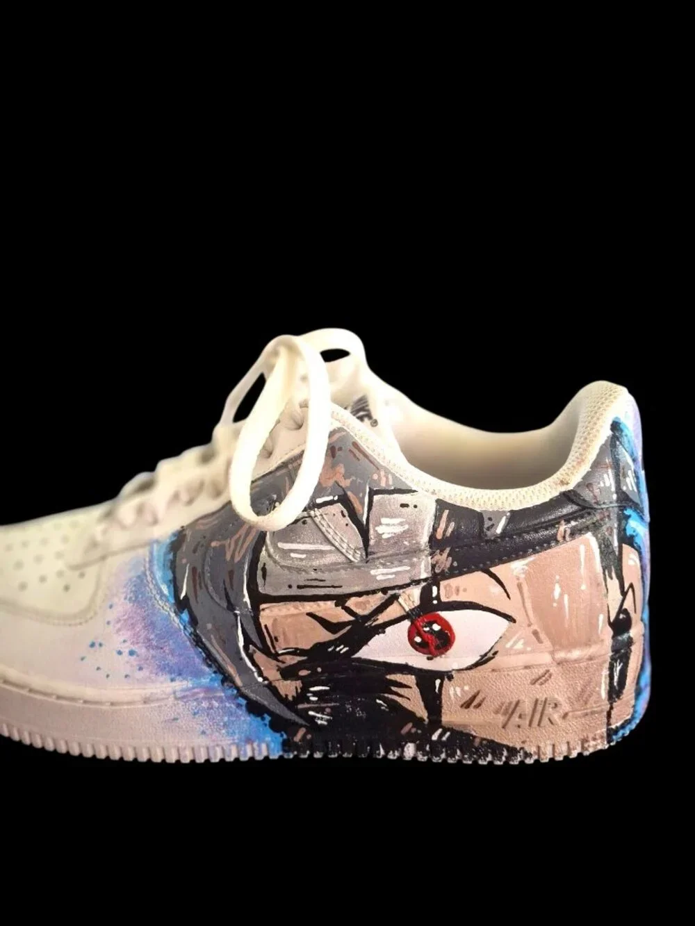 Custom Hand-Painted Nike Air Force 1 Shoes I With Anime Artwork Size 8.5 *SH!14